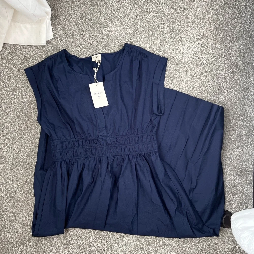 NWT Marea by Liz Joy Clara Dress in Navy - Picture 1 of 6